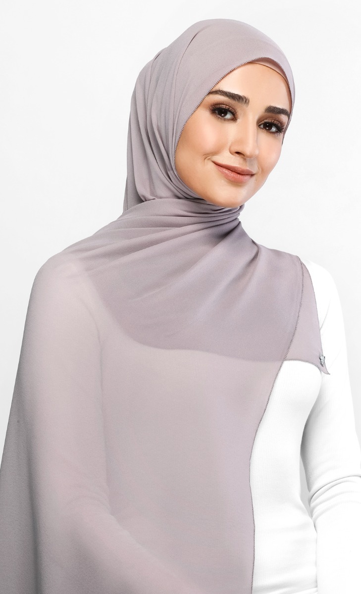 Chiffon Shawl With Nanotechnology In Rose Fashionvalet