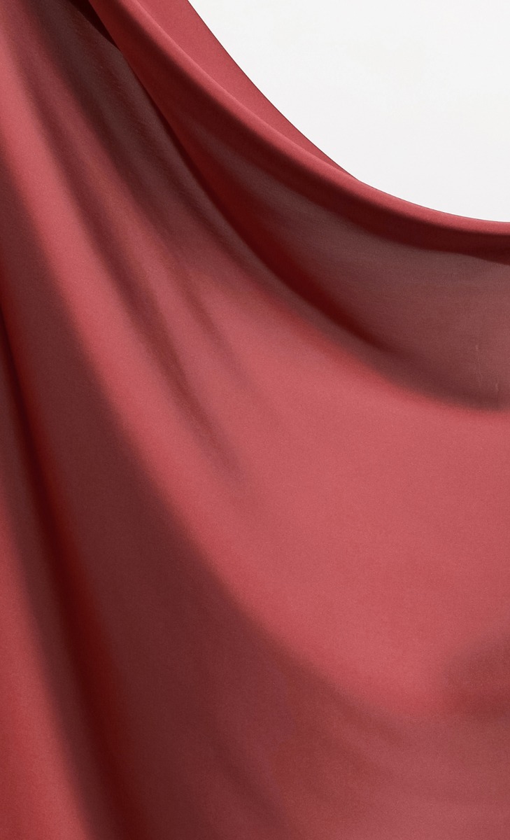 Satin Silk Square Scarf With Nanotechnology In Red Ruby Fashionvalet 