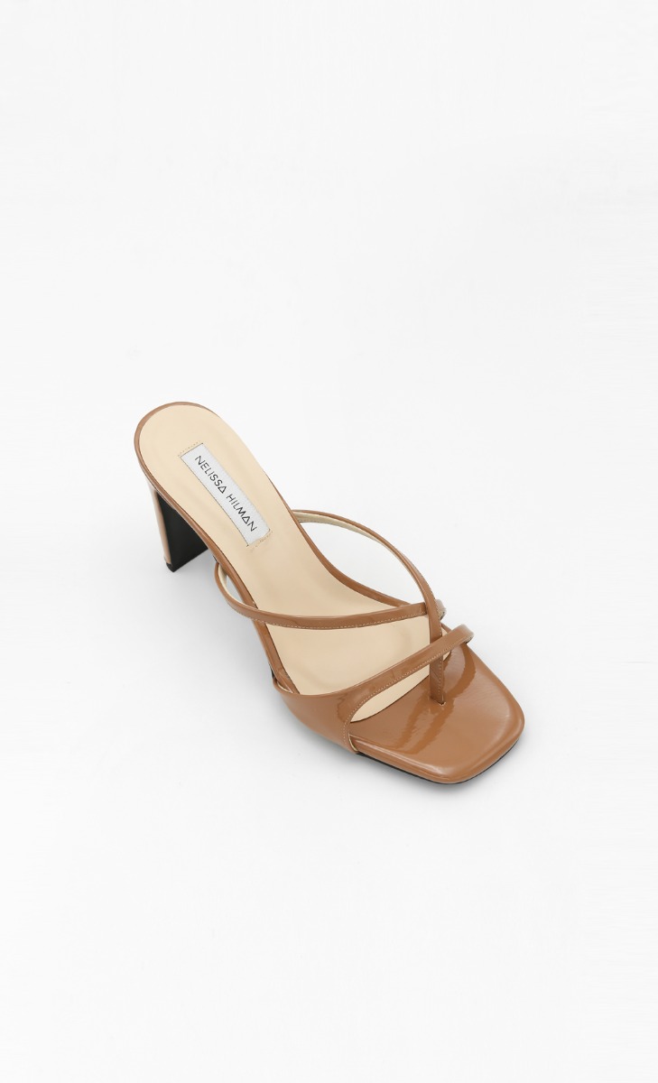 Saloma Strappy Heel Sandals in Tawny 