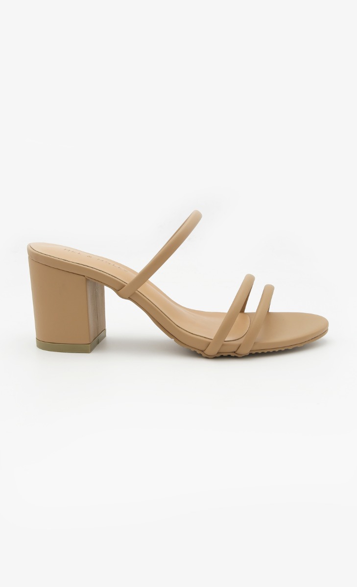 Adele Heels In Beige | FashionValet