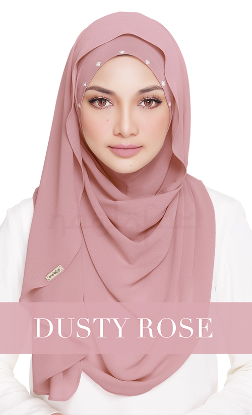 dusty rose chiffon shawl