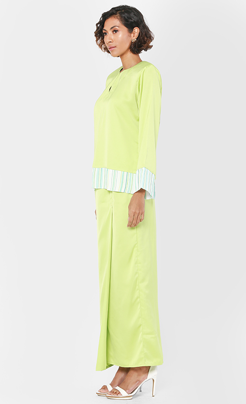 Cempaka Baju  Kedah in Apple  Green  FashionValet