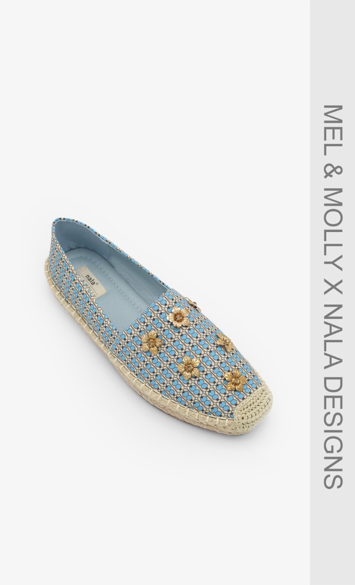 pale blue espadrilles