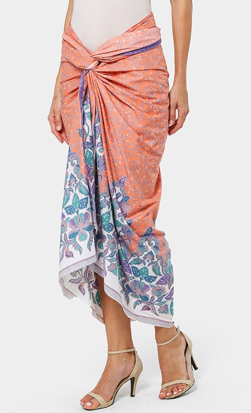 Kain Sarong in Coral | FashionValet