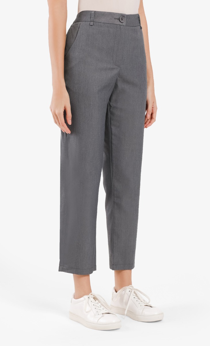 grey ankle pants ladies