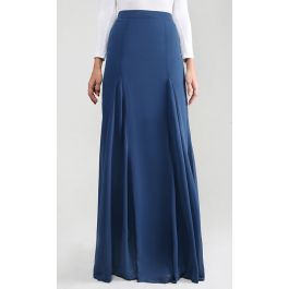 navy blue flowy skirt