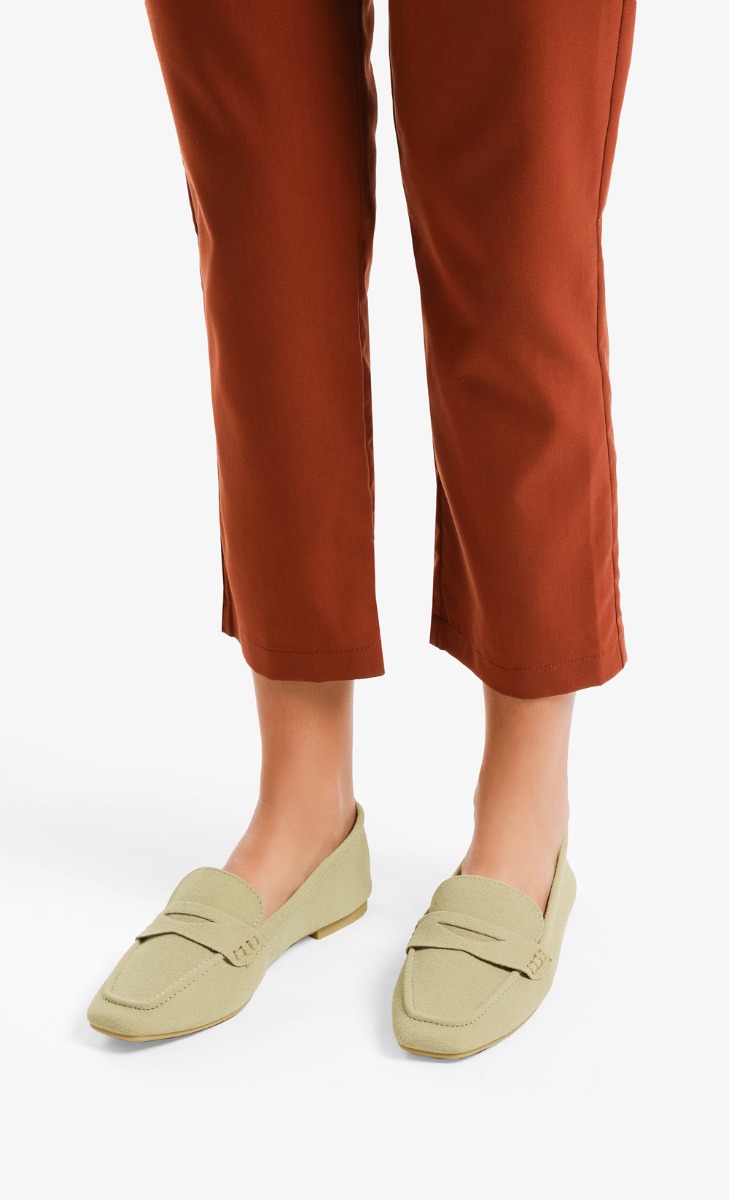 dark tan flats